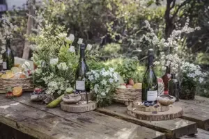Bollinger Grande Année 2015 with flowers