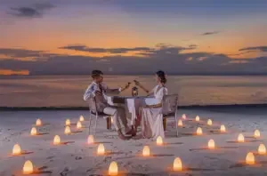 A toast on the beach at Varu