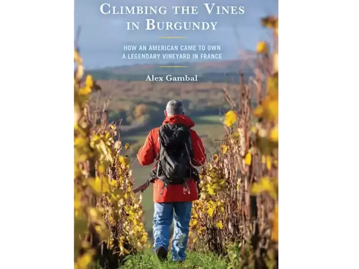 The cover of Climbing the vines in Burgundy by Alex Gambal.