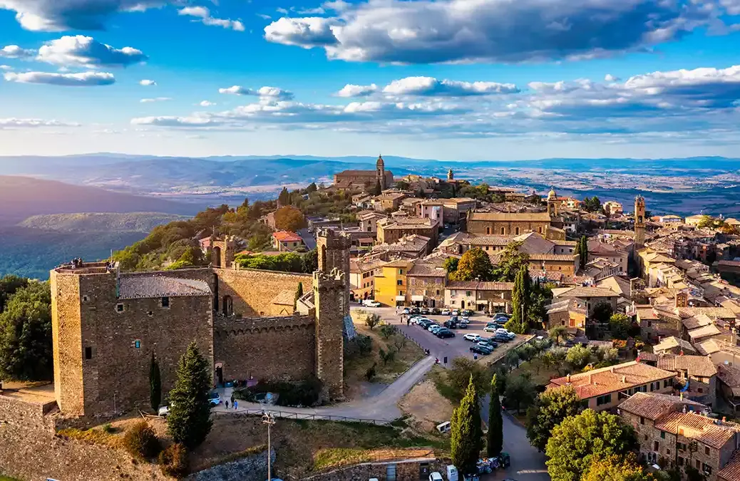 The village of Montalcino