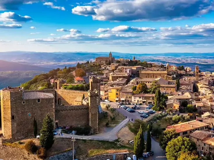 The village of Montalcino