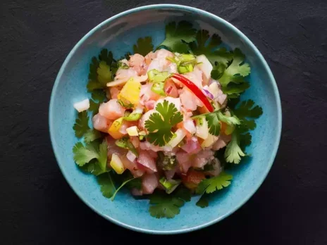 At the table: <em> Ceviche</em>