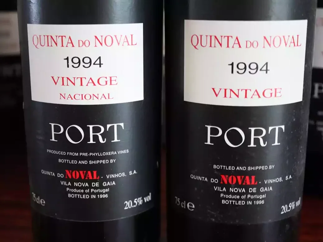 Bottles of 1994 Vintage Port