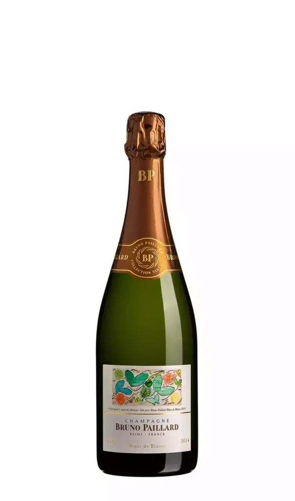 A bottle of Bruno Paillard 2014 Blanc de Blancs Champagne