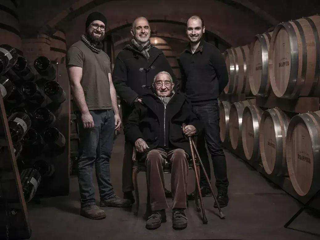 André Drappier with family