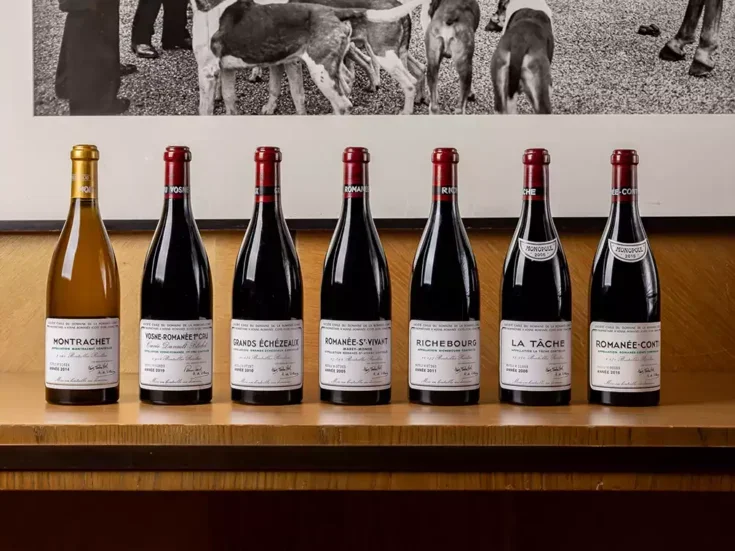 Domaine de la Romanée-Conti dinner wine bottles