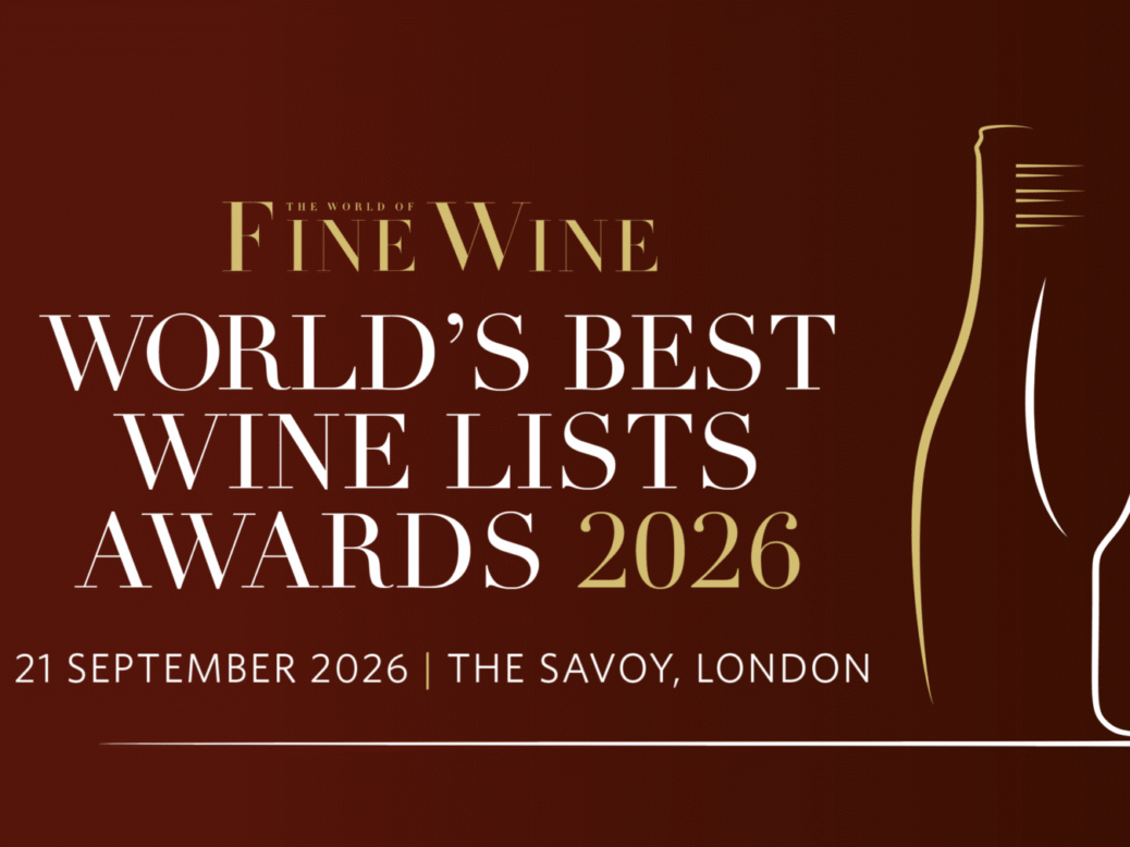 A banner saying: "The World of Fine Wine. World's Best Wine Lists Awards 2026. 21 September 2026. The Savoy, London.